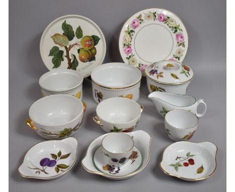 A Collection of Various Oven to Table Dinnerwares to Comprise Royal Worcester Evesham Etc 