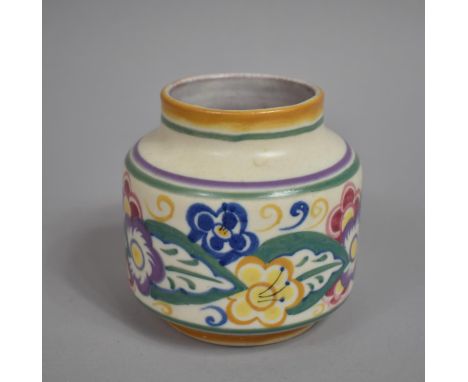 A Carter Stabler Adams Poole Pottery Jar, 12cm hgih 