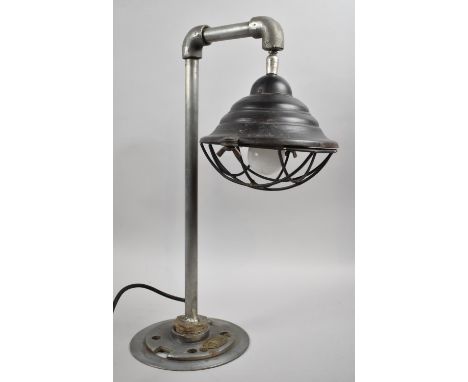 An Industrial Work Table Light by The Noble Lighting Company, 47cms High 