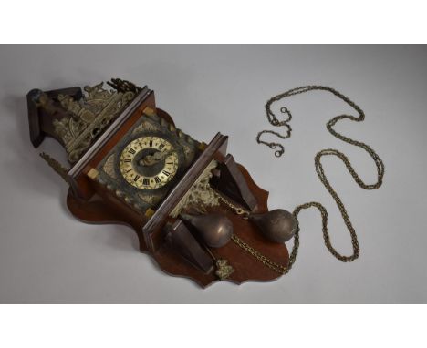 A Mid 20th Century Two Weight Atlas Wall Clock 