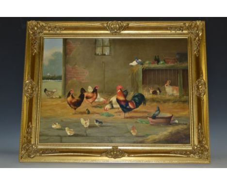 M. Matthews (20th century)
Farm Courtyard
signed, dated '81, oil on canvas, 43cm x 59cm 