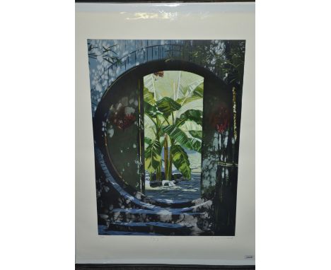 Brendon Neiland (British b.1914) by and after, Buying Garden, serigraph, signed in pencil, Limited Edition No. 50/125, 97cm x