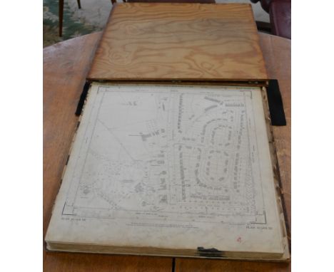 A mid-20th century 'folio' map of Derby and its environs, 1 : 1250 or 50. 688 inches to 1 Mile, each page 53cm x 50cm, Printe