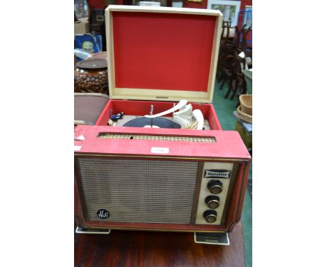 A vintage Dansette record player, c.1960