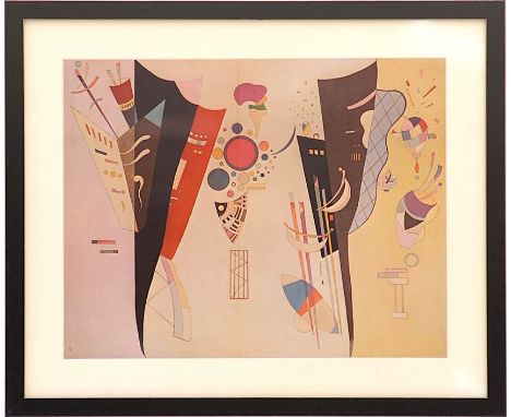 WASSILY KANDINSKY 'Reciprocal Accords', lithograph, 1969, printed by Maeght, 33cm x 42cm, glazed and framed.