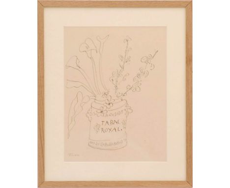 HENRI MATISSE 'Collotype N6', edition 950, printed by Fabiani, 32cm x 25cm, glazed and framed.