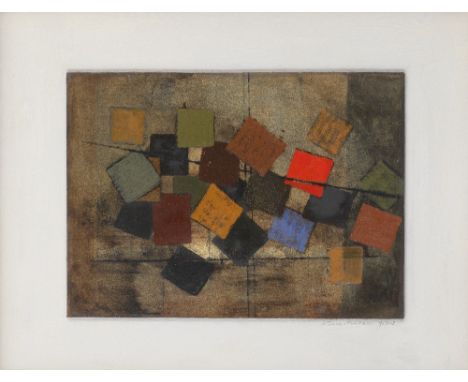 Wilhelmina Barns-Graham C.B.E. (British, 1912-2004)Dancing Squares signed and dated 'W Barns Graham 1962-3' (on the artist's 