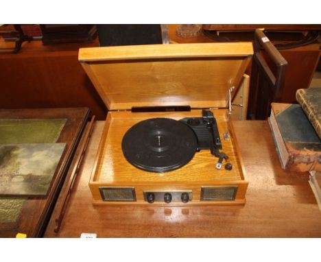 A record player
