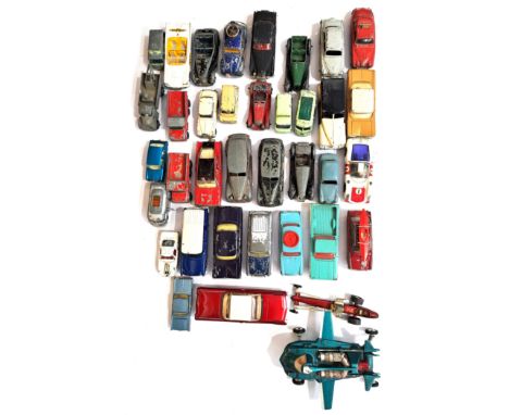 Dinky, Corgi, Spot-On &amp; Matchbox, an unboxed group of mainly earlier issue models including TV Related to include Dinky T