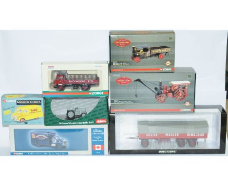 Corgi, Minichamps &amp; Similar a boxed group to include CC20209 1922 Foden Steam Wagon "Whitbread", CC20113 Fowler crane Loc