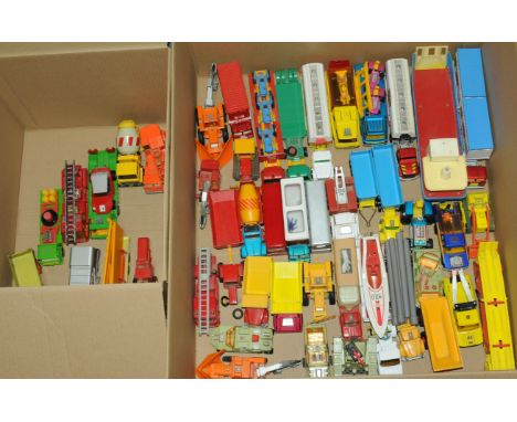 Matchbox an unboxed group of larger Commercial vehicles to include K-7 Refuse Truck, K-4 Leyland Tipper and others (see photo