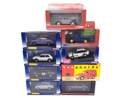 Corgi &amp; Lledo Vanguards and similar, a boxed group to include Corgi Vanguards VA12007 Volkswagen Golf GTI Mk1 Series 2 in