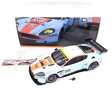 Autoart, a boxed 1:18 Aston Martin Racing Collection comprising of A03MC1-18 Aston Martin DBR9 (2008). Condition appears Good