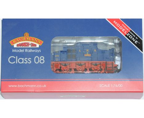 Bachmann a boxed OO Gauge 32-102U 0-6-0 Class 08 Diesel Shunter LMR blue "Basra" No.878 produced exclusively for Modelzone. C
