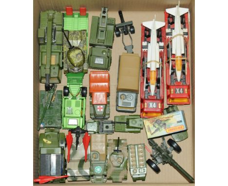 Matchbox &amp; Similar a mainly unboxed Military group to include K-110 Recovery Vehicle, Personnel Carrier and others (see p