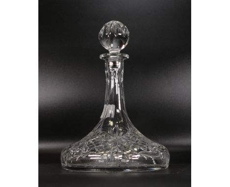 ROYAL DOULTON Portuguese Crystal Brandy Decanter Hand Cut Georgian