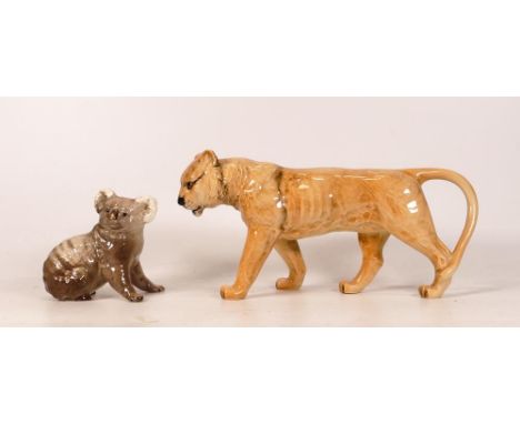 Two Beswick Animal figure to include Lioness Facing Left 1507 and Koala Bear 1038 