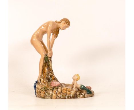 Carltonware The Carlton Girl Figure, height 20cm 