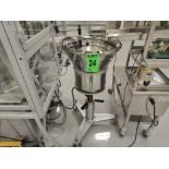 Stainless Steel Vibratory Bowl Feeder on adjustable SS Base with adjustable SS Feet, Level Sensor