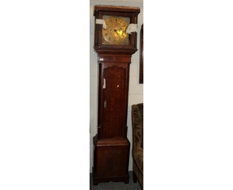 ~ An oak and mahogany thirty hour longcase clock, signed El Burton, Kendal, 18th century