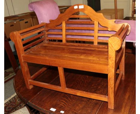A child's wooden bench  