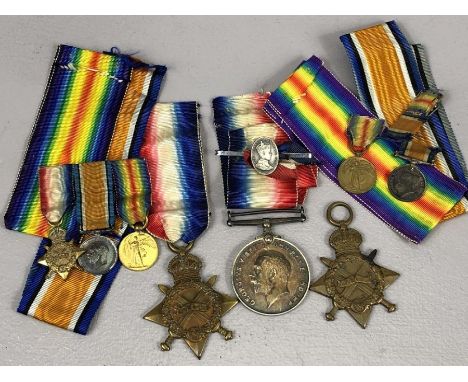 WWI Medals various: 1914 - 1918 war medal awarded to MAJOR M. F. FOULDS ; 1915 - 15 star awarded to 703 Pte H.G. SYMONS R. WA