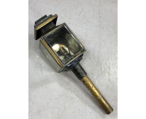 Victorian coaching lamp, approx 53cm tall (A/F)