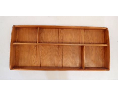 An Ercol lightwood display shelf, 107cm wide 