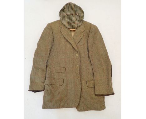A vintage men's tweed jacket together with a Christy's London flat cap 