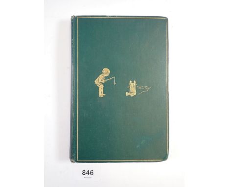 Winnie the Pooh by A A Milne, first published 1926 in green &amp; gilt cover 