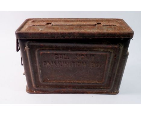 A WWII ammunition box CAL - 30MI, 27cm wide 