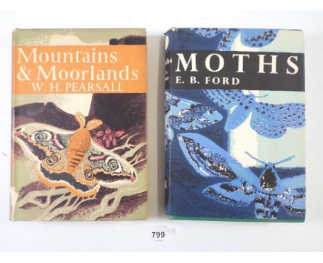 The New Naturalist - two volumes Moths first edition and Mountains and Moorland 
