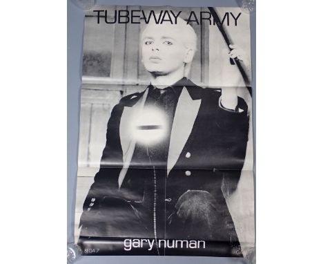 A vintage Gary Numan Tubeway Army poster Bega 7 G &amp; L, 76 x 51cm 