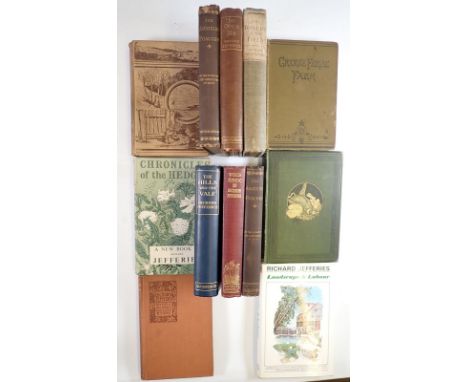 A group of books by Richard Jefferies including some first editions 