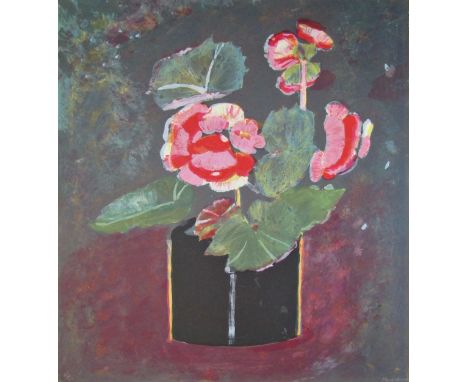 MARY NEWCOMB (1922-2008)'BEGONIAS'screenprint in colours, signed and numbered in pencil35/60Edinburgh print Makers blindstamp
