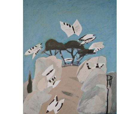 MARY NEWCOMB (1922-2008)'BUTTERFLIES screenprint in colours, signed and numbered in pencil18/60Edinburgh print Makers blindst