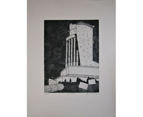 JULIAN TREVELYAN (1910-1988)'LA TURBIE'etching and aquatint print on wove, signed, titled and numbered in pencil44/5278cm x 5