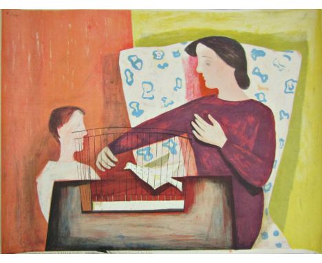 WILLIAM SCOTT C.B.E., R.A. (1913-1989)'THE BIRD CAGE'lithograph poster in colours, No. 14, from the First Series, 1947 for Ly