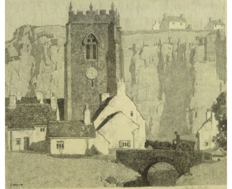 Stanley Royle (British 1888-1961): 'Moonlight', limited edition monochome lithograph signed and numbered 19/100 in pencil, pu