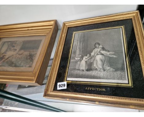TWO VICTORIAN PRINTS ETC.