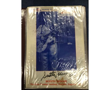 ELVIS INTEREST; SOUVENIR PROGRAMME FROM 'THE OFFICIAL ELVIS FESTIVAL '93' SIGNED BY SCOTTY MOORE &amp; D.J. FONTANA + SCOTTY 