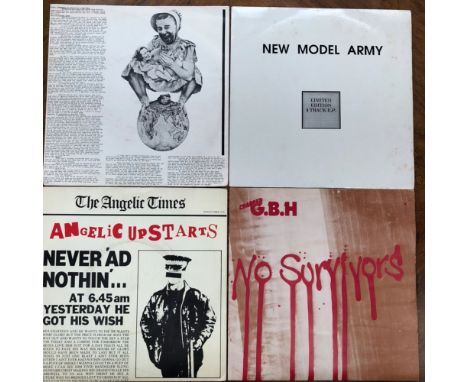 PUNK/80S; 12 SINGLES - COCKNEY REJECTS / CRASS / ANGELIC UPSTARTS INCLUDING - CRASS - YOU'RE ALREADY DEAD, NEW MODEL ARMY - L