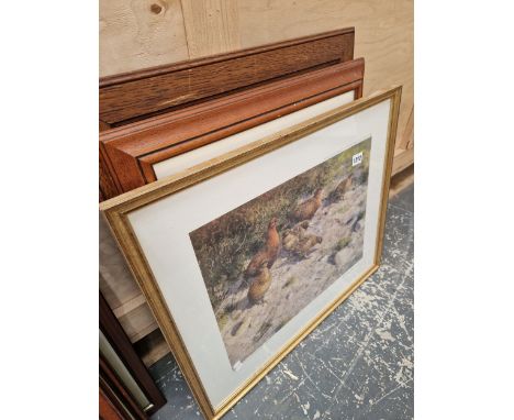 A SIGNED LIMITED EDITION PRINT AFTER RODGER MCPHAIL AND FIVE OTHER PRINTS. 