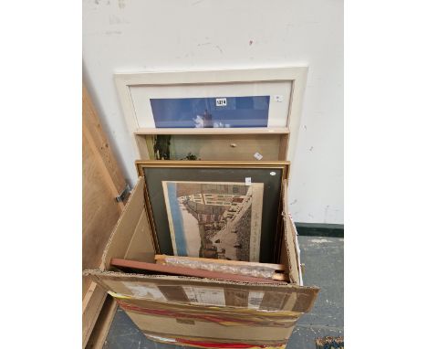 A SMALL GROUP OF INDONESIAN WATERCOLOURS AND FURNISHING PRINTS ETC. 