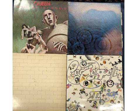 PINK FLOYD/LED ZEPPELIN/HENDRIX/QUENN, 19 ALBUMS AND ONE BOX SET INCLUDING, THE WALL FIRST PRESSING, MEDDLE - CANADIAN PRESSI