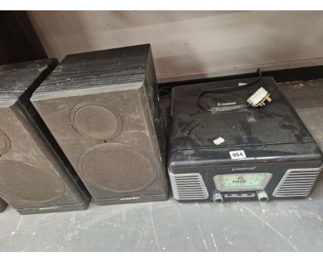 A STEEPLETONE RECORD PLAYER 