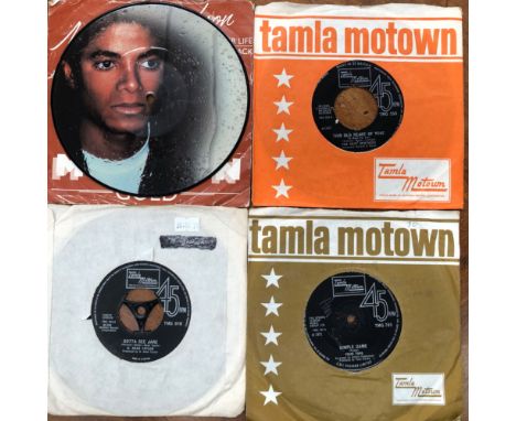 TAMLA MOTOWN 47 SINGLES, UK RELEASES, ALSO INCLUDING MICHAEL JACKSON - HAPPY PICTURE DISC 