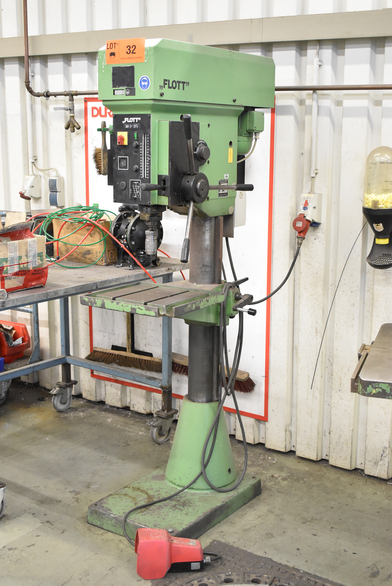 FLOTT BS25 STD HEAVY DUTY FLOOR TYPE DRILL PRESS WITH 400 MM X 400 MM