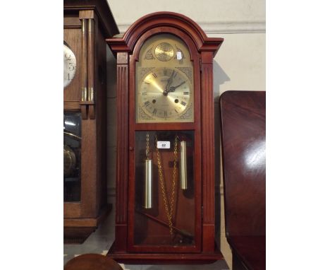 A Reproduction Acctim 31 Day Wall Clock, 74cm High 