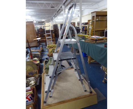 Two Aluminium Step Ladders